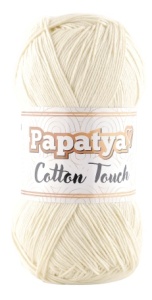 Fir de tricotat sau crosetat - Fire tip mohair din acril Kamgarn Papatya Cotton Touch cream COD 50