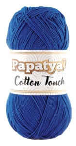Fir de tricotat sau crosetat - Fire tip mohair din acril Kamgarn Papatya Cotton Touch ALBASTRU COD 460