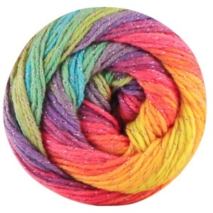 Fir de tricotat sau crosetat - Fire tip mohair din acril Kamgarn Papatya Batik Glitter degrade 07 - Img 2