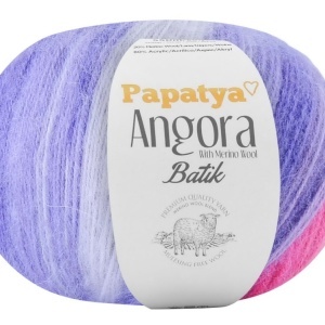 Fir de tricotat sau crosetat - Fire tip mohair din acril Kamgarn Papatya Angora degrade 69