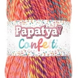 Fir de tricotat sau crosetat - Fire tip mohair din acril Kamgarn Papatya Confetti degrade 01