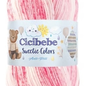 Fir de tricotat sau crosetat - Fire tip mohair din acril Kamgarn Cicibebe Sweetie Colors degrade 107