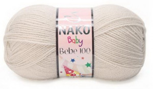Fir de tricotat sau crosetat - Fire tip mohair din acril Nako Baby BEJ 6383