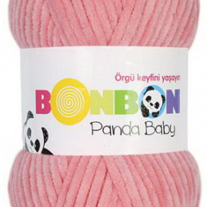 Fir de tricotat sau crosetat - Fire tip mohair din acril NAKO BONBON PANDA BABY ROZ 3102