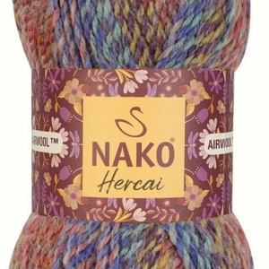 Fir de tricotat sau crosetat - Fire tip mohair din acril NAKO HERCAI DEGRADE 28179