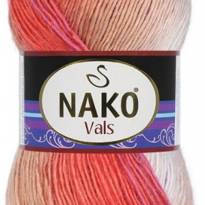 Fir de tricotat sau crosetat - Fire tip mohair din acril premium Nako VALS DEGRADE 87133