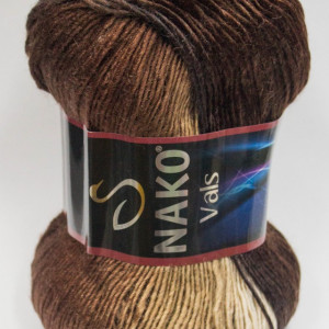 Fir de tricotat sau crosetat - Fire tip mohair din acril premium Nako VALS DEGRADE 86462