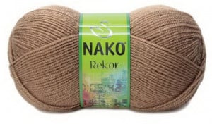Fir de tricotat sau crosetat - Fire tip mohair din acril premium Nako REKOR BEJ 221