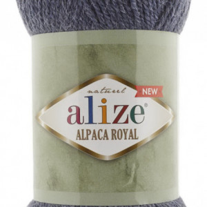 Fir de tricotat sau crosetat - Fire tip mohair din alpaca 15%, lana 30%, acril 55% Alize Alpaca Royal New DENIM 203