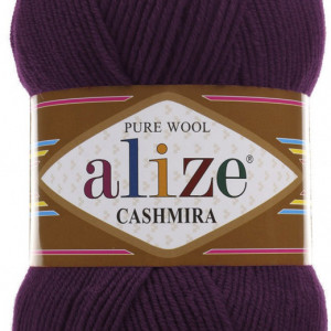Fir de tricotat sau crosetat - Fire tip mohair din lana 100%, Alize CASHMIRA MOV 202