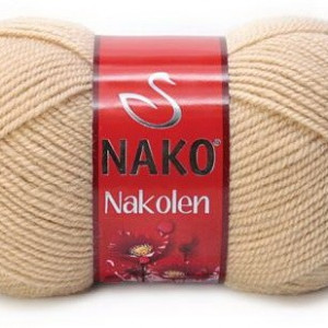 Fir de tricotat sau crosetat - Fire tip mohair din lana 50% si acril 50% Nakolen BEJ 219