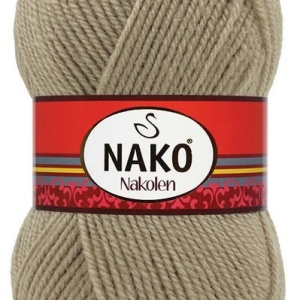 Fir de tricotat sau crosetat - Fire tip mohair din lana 50% si acril 50% Nakolen BEJ 1199