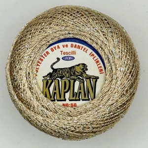 Fir de crosetat polyester + lurex KAPLAN 842
