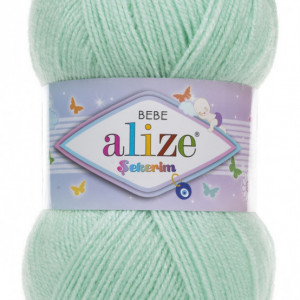 Fir de tricotat sau crosetat - Fir ACRILIC ALIZE SEKERIM BEBE VERNIL 19