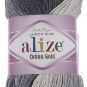 Fir de tricotat sau crosetat - Fir ALIZE COTTON GOLD BATIK - DEGRADE 2905