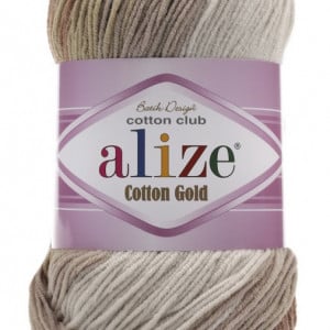 Fir de tricotat sau crosetat - Fir ALIZE COTTON GOLD BATIK - DEGRADE 3300