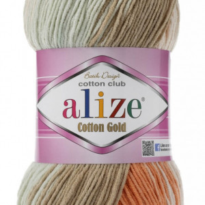 Fir de tricotat sau crosetat - Fir ALIZE COTTON GOLD BATIK - DEGRADE 7103
