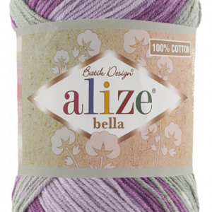 Fir de tricotat sau crosetat - Fir BUMBAC 100% ALIZE BELLA BATIK 100-4149
