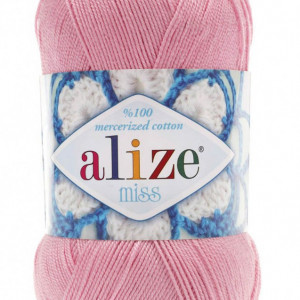 Fir de tricotat sau crosetat - Fir BUMBAC 100% ALIZE MISS ROZ 170
