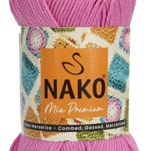Fir de tricotat sau crosetat - Fir BUMBAC 100% NAKO MIA PREMIUM ROZ COD 10510