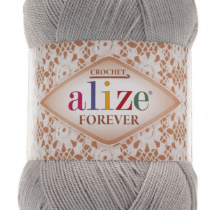Fir de tricotat sau crosetat - Fir microfibra ALIZE FOREVER GRI 87