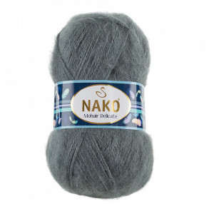 Fir de tricotat sau crosetat - Fire tip mohair acril NAKO MOHAIR DELICATE - GRI COD 6129