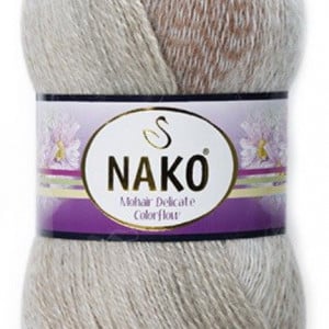 Fir de tricotat sau crosetat - Fire tip mohair acril NAKO MOHAIR DELICATE COLORFLOW DEGRADE 28087