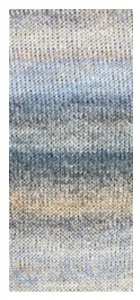 Fir de tricotat sau crosetat - Fire tip mohair acril NAKO MOHAIR DELICATE COLORFLOW DEGRADE 7247 - Img 2