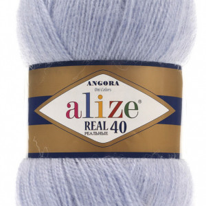 Fir de tricotat sau crosetat - Fire tip mohair din acril Alize Angora Real 40 Bleo 51