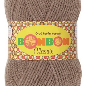 Fir de tricotat sau crosetat - Fire tip mohair din acril BONBON CLASIC BEJ 98324