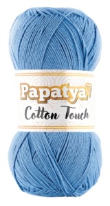 Fir de tricotat sau crosetat - Fire tip mohair din acril Kamgarn Papatya Cotton Touch BLEO COD 440