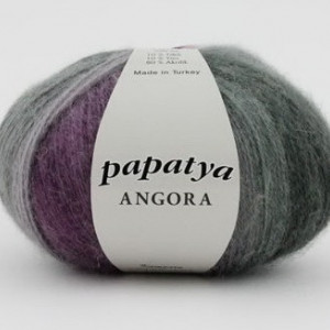 Fir de tricotat sau crosetat - Fire tip mohair din acril Kamgarn Papatya Angora degrade 22