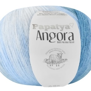 Fir de tricotat sau crosetat - Fire tip mohair din acril Kamgarn Papatya Angora degrade 67