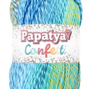Fir de tricotat sau crosetat - Fire tip mohair din acril Kamgarn Papatya Confetti degrade 09