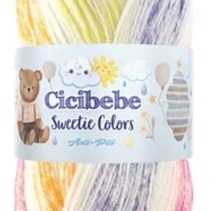 Fir de tricotat sau crosetat - Fire tip mohair din acril Kamgarn Cicibebe Sweetie Colors degrade 101