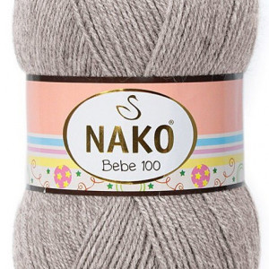 Fir de tricotat sau crosetat - Fire tip mohair din acril Nako Baby Bebe 100 BEJ 1199