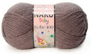 Fir de tricotat sau crosetat - Fire tip mohair din acril NAKO BABY - BEBE 100 MARO 11218