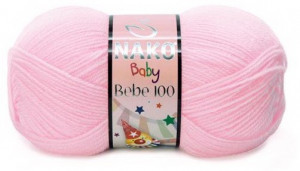 Fir de tricotat sau crosetat - Fire tip mohair din acril Nako Baby Bebe 100 ROZ  2197