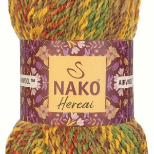 Fir de tricotat sau crosetat - Fire tip mohair din acril NAKO HERCAI DEGRADE 7252