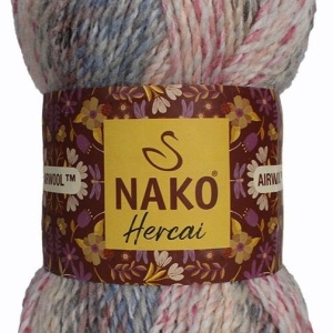 Fir de tricotat sau crosetat - Fire tip mohair din acril NAKO HERCAI DEGRADE 28237