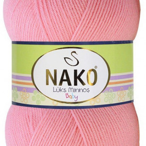 Fir de tricotat sau crosetat - Fire tip mohair din acril NAKO LUKS MINNOS ROZ 2244