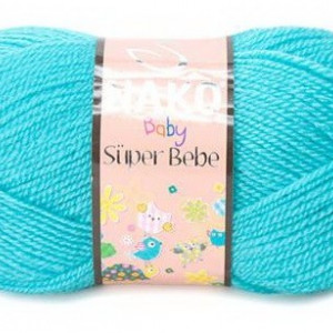 Fir de tricotat sau crosetat - Fire tip mohair din acril Nako SUPER BEBE BLEO 3323