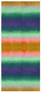 Fir de tricotat sau crosetat - Fire tip mohair din acril premium Nako ANGORELLA DEGRADE 87573 - Img 2