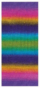 Fir de tricotat sau crosetat - Fire tip mohair din acril premium Nako VALS DEGRADE 8923 - Img 2