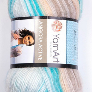 Fir de tricotat sau crosetat - Fire tip mohair din acril Yarnart Angora Active degrade 852