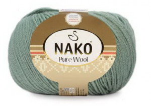Fir de tricotat sau crosetat - Fire tip mohair din lana 100% Nako PURE WOOL VERNIL 12348