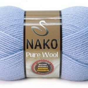 Fir de tricotat sau crosetat - Fire tip mohair din lana 100% Nako PURE WOOL BLEO 271