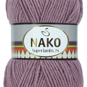 Fir de tricotat sau crosetat - Fire tip mohair din lana 25% si acril 75% Nako Superlambs 25 LILA 10393