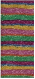 Fir de tricotat sau crosetat - Fire tip mohair din lana si polyamida Nako BOHO mix 32844 - Img 2