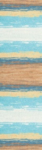 Fir de tricotat sau crosetat - Fir ALIZE COTTON GOLD BATIK - DEGRADE 7938 - Img 2